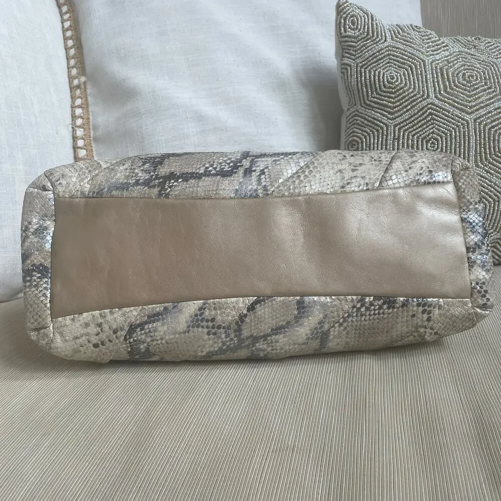 Rare Coach Madison Pinnacle Exotic Carrie Satchel Python Embossed Leather 28608